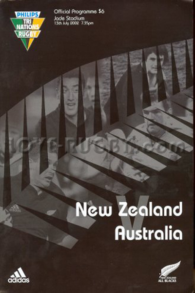 2002 New Zealand v Australia  Rugby Programme
